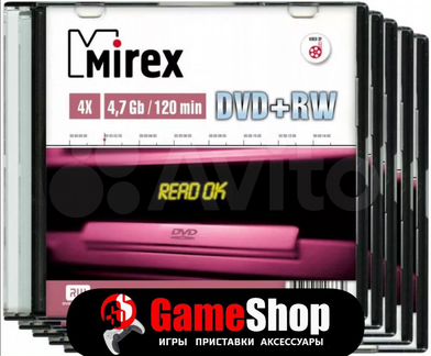 DVD RW диски Mirex