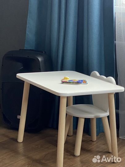 Набор детской мебели стул и стол овал Симба и