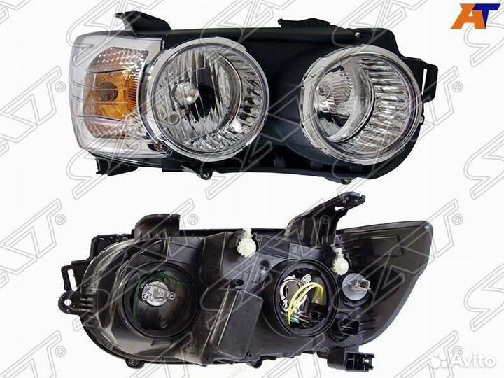 Фара правая хром на Шевроле Авео Т300 2011г