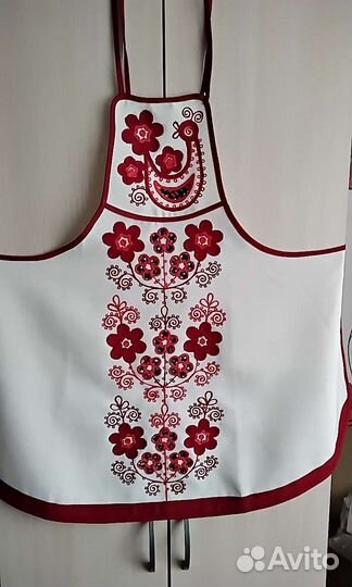 Фартук из льняной ткани