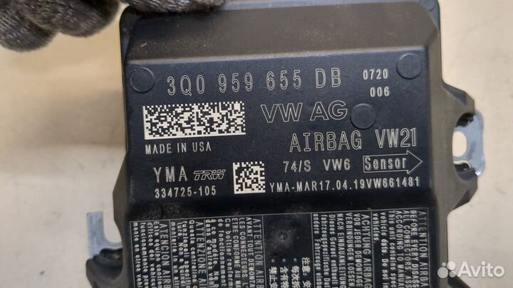 Блок управления airbag Volkswagen Atlas, 2019