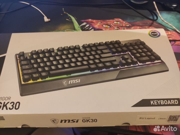 Игровая клавиатура msi gk30