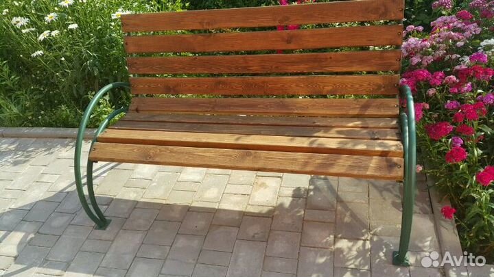 Скамейка садовая деревянная