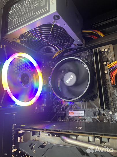 Игровой Компьютер(Ryzen 5 1600/16gb/RX584/SSD+HDD)