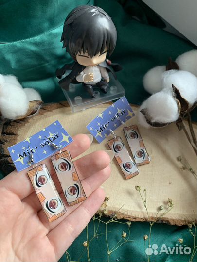 Анимэ, геншин импакт серьги