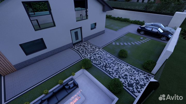 Дизайн мощения