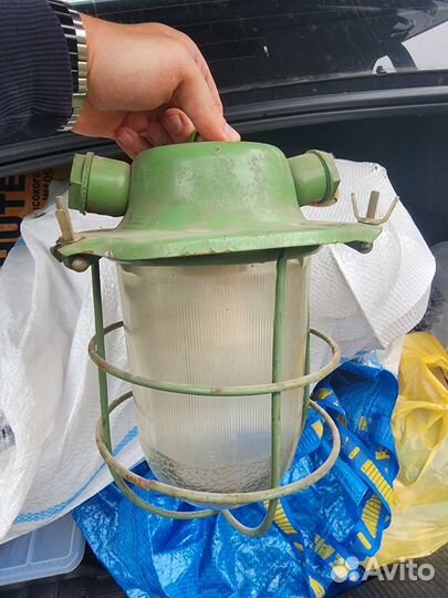 Светильник СССР водостойкий, уличный