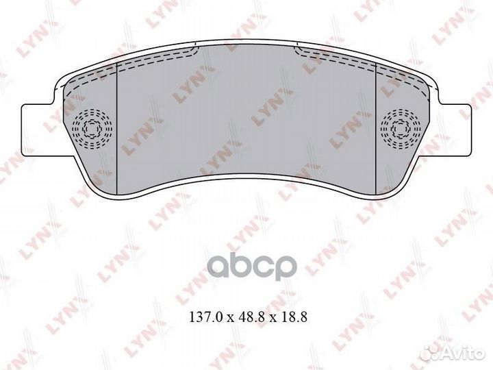 Колодки торм. диск. задн. citroen Jumper, fiat