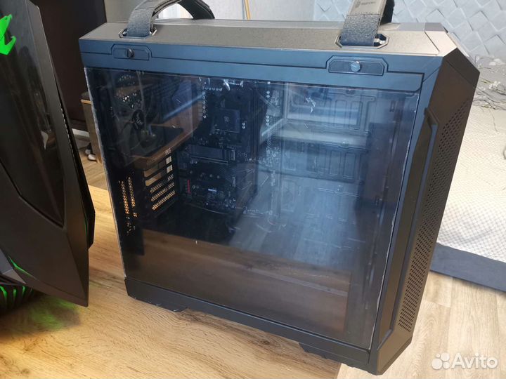 Корпус Asus tuf gaming, мп gigabyte x570 aorus eli