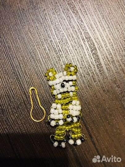 Мишка заколка на шапочку