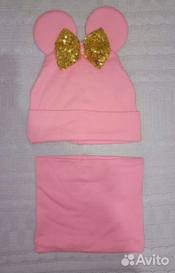 Шапка и снуд для девочки, 50-54