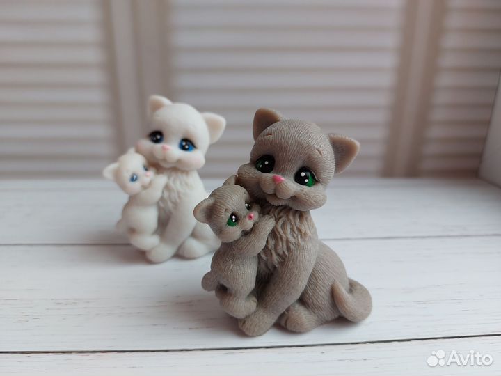 Кошка с котенком мыло