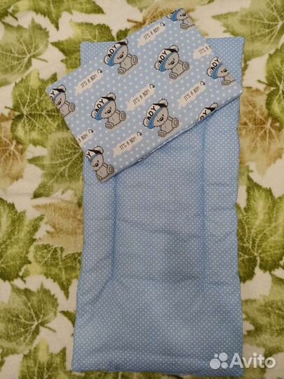 Комплект в коляску матрас и подушка