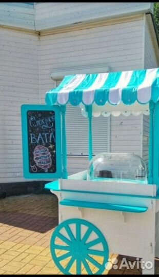 Продавец. Сладкая вата. Кукуруза