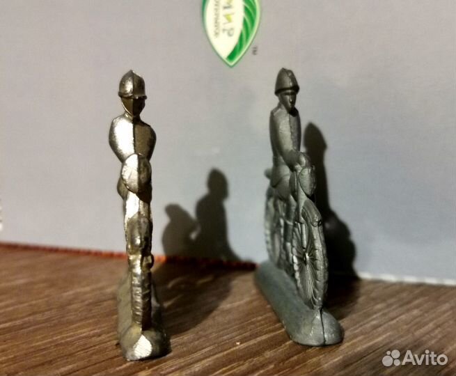 Мотоциклист, металл-олово зми солдатик времен СССР