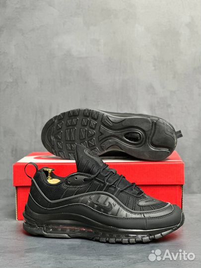 Кроссовки Nike Air Max 98 чёрные 1