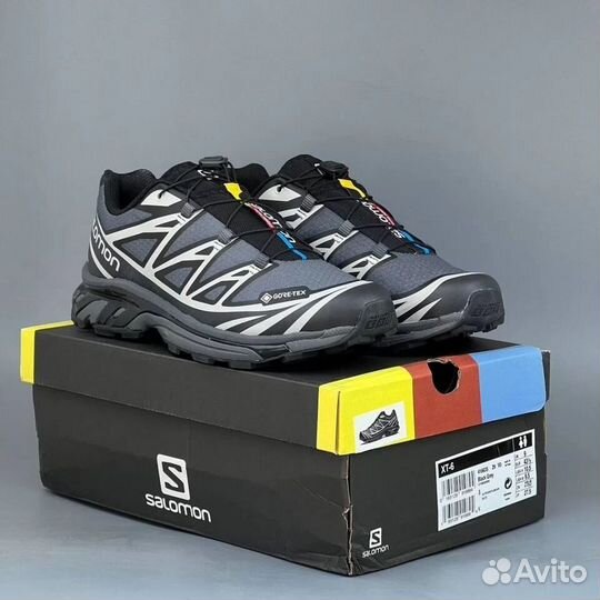 Salomon XT-6 GTX Black Ebony Lunar Rock