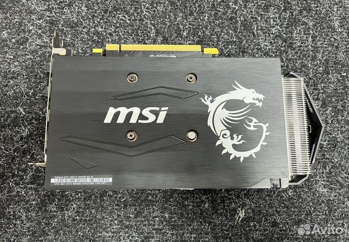 Видеокарта MSI GeForce GTX 1660 Ti armor 6G OC