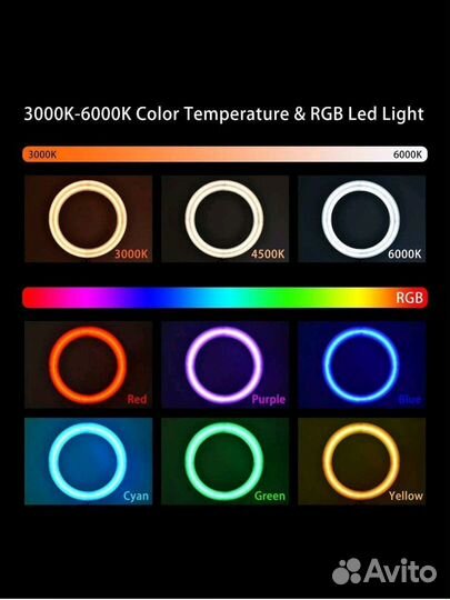 Кольцевая лампа Soft Ring Light MJ26, 26 см Новая