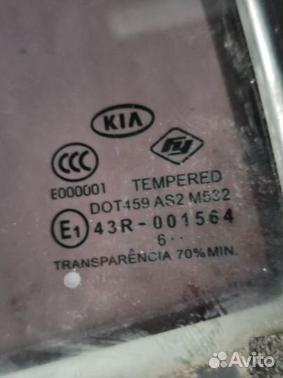 Форточка двери задняя левая Kia Picanto