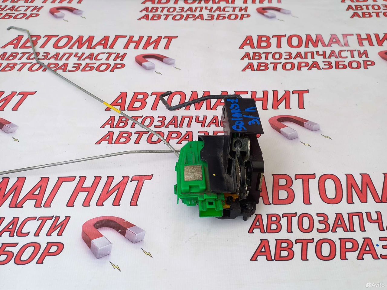 Замок двери задней левой Хендай Солярис 11-17год