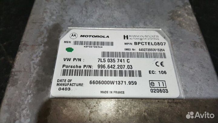 Блок управления телефоном Porsche Cayenne 955