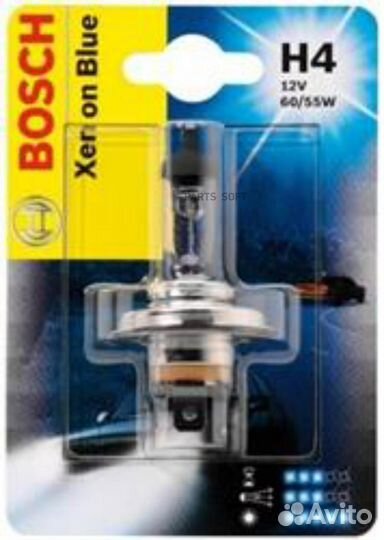 Bosch 1987301010 Лампа Xenon Blue H4 12V 60/55W бл