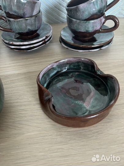 Глиняный чайный сервиз СССР