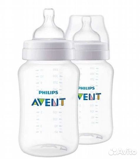 Бутылочки для кормления avent 2шт