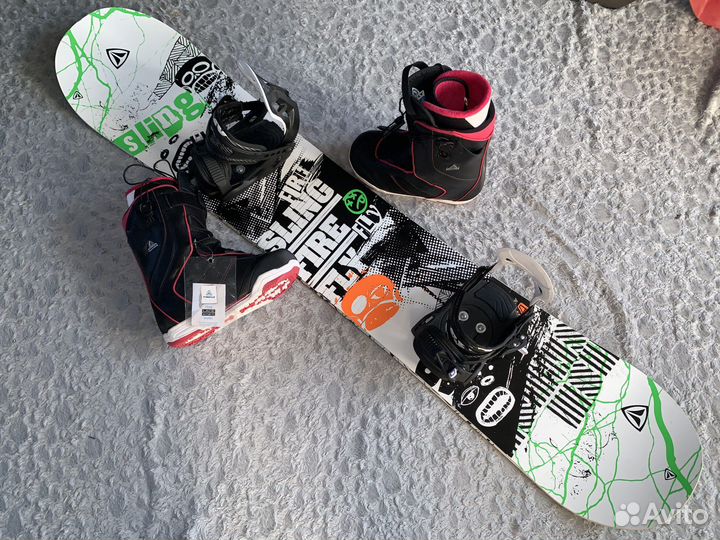 Сноуборд 154 рокер комплект firefly