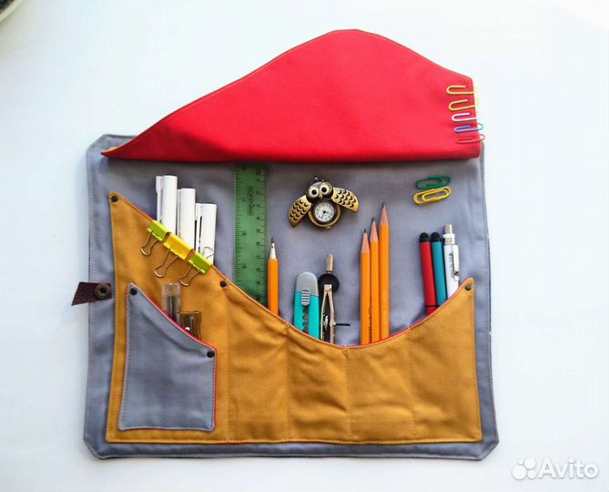 Пенал - скрутка для кистей,карандашей