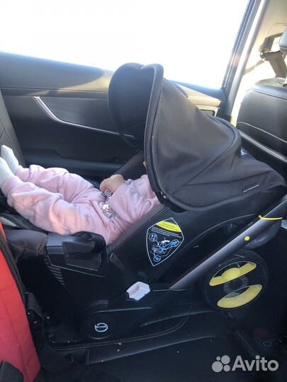 Коляска автолюлька на колесах 4 в 1