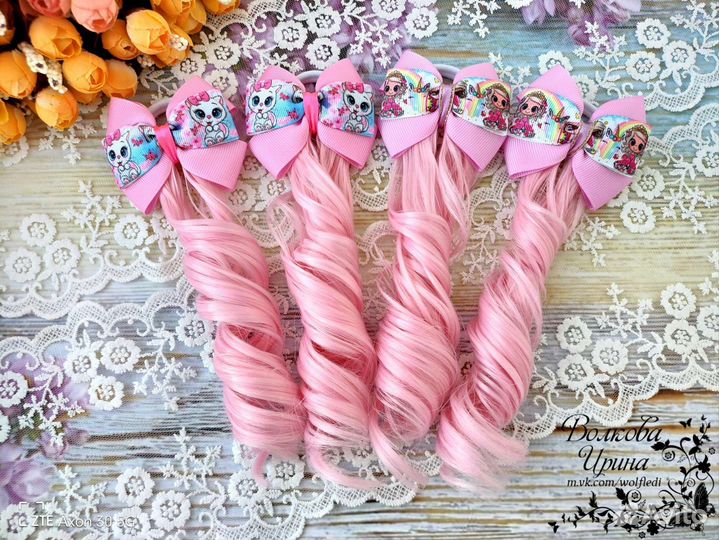 Резинки для волос ручной работы
