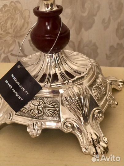 Подсвечник посеребренный