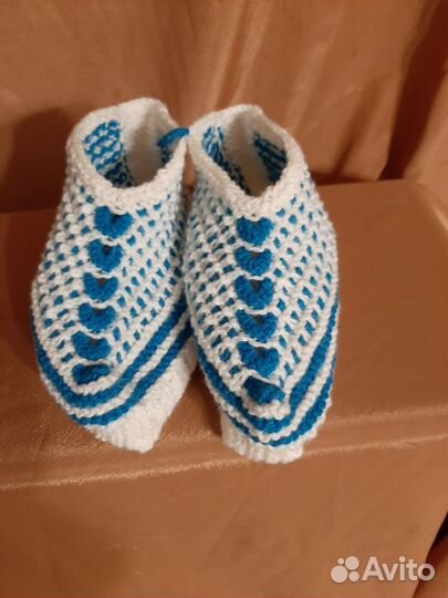 Тапочки вязанные