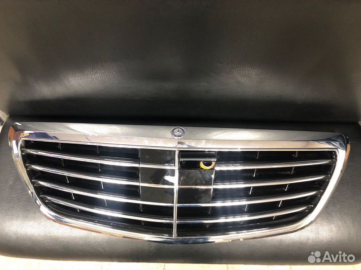 Решетка радиатора w222 камера и дистроник