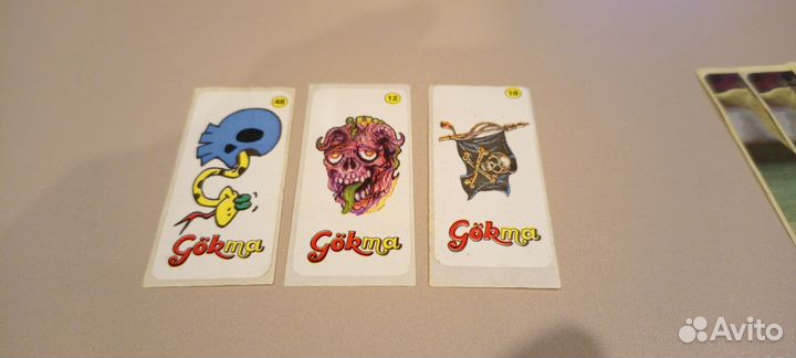 Наклейки из-под жвачек из 90-х, 2000-х