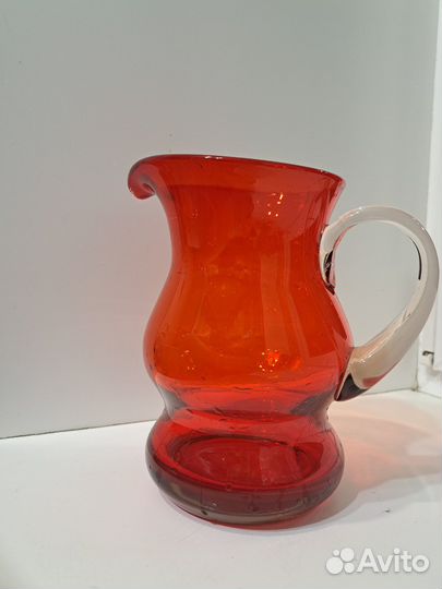 Кувшин, красное стекло, СССР