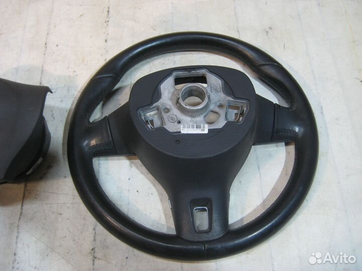 Руль с подушкой кожа мультируль VW Passat B7