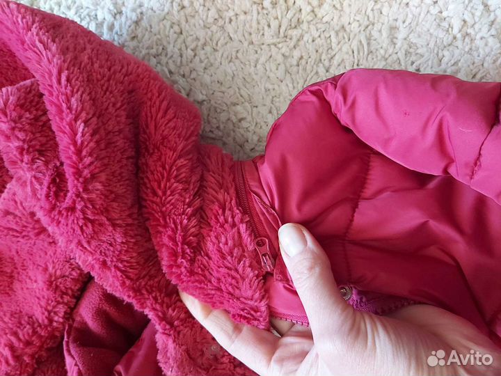 Зимнее детское пальто для девочки 5-6 лет