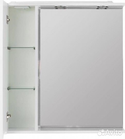 Зеркало-шкаф BelBagno Marino 60x75 marino-SPC-600/750-1A-BL-P-L левое с подсветкой