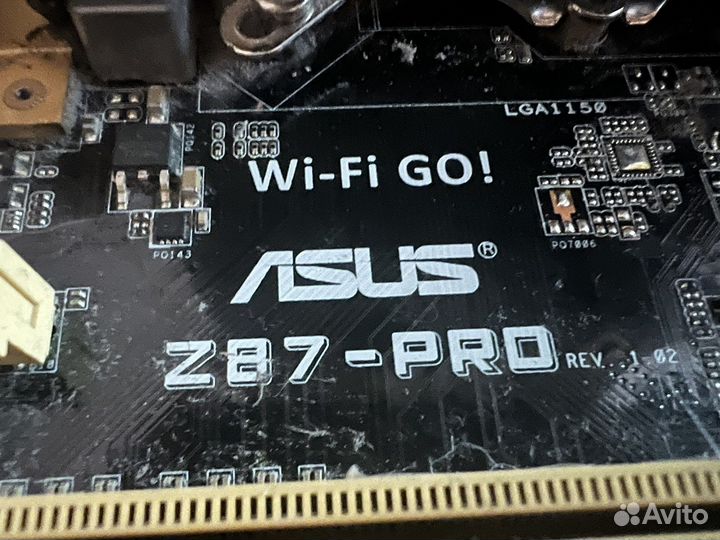Материнская плата Asus z87-pro с i7 4770k