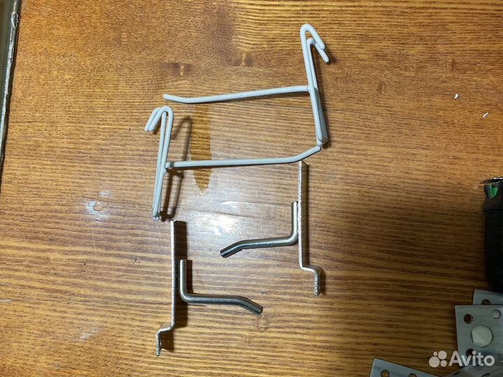 Крючок стеллажный металлический весь пакет