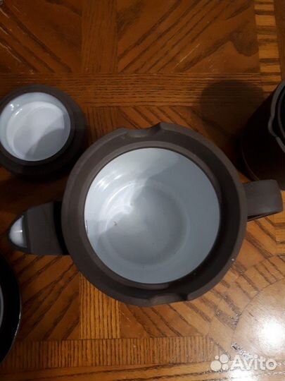 Глиняный чайно - кофейный сервиз