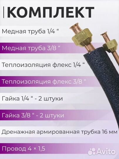 Комплект для самостоятельного монтажа кондиционера