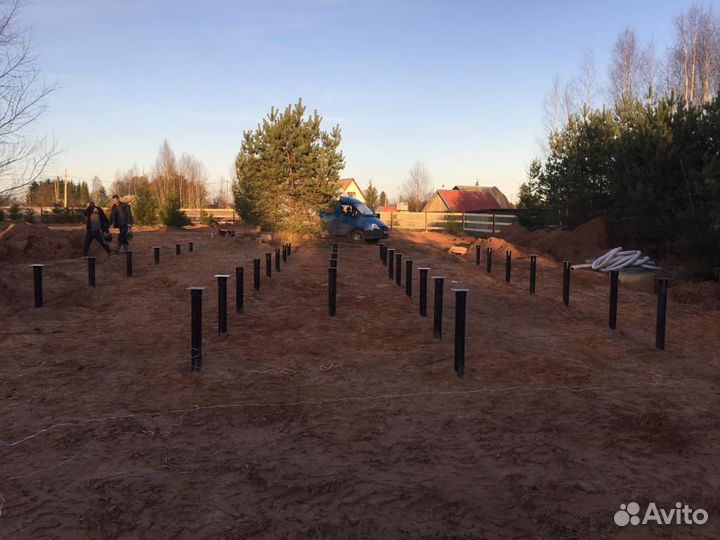 Фундамент винтовые сваи