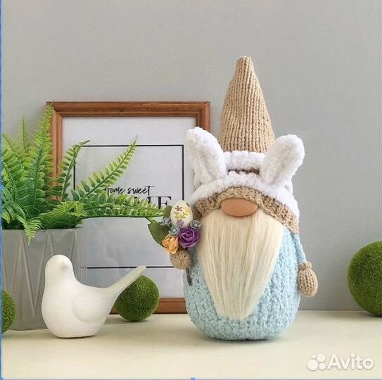 Гном заяц пасхальный декор на стол