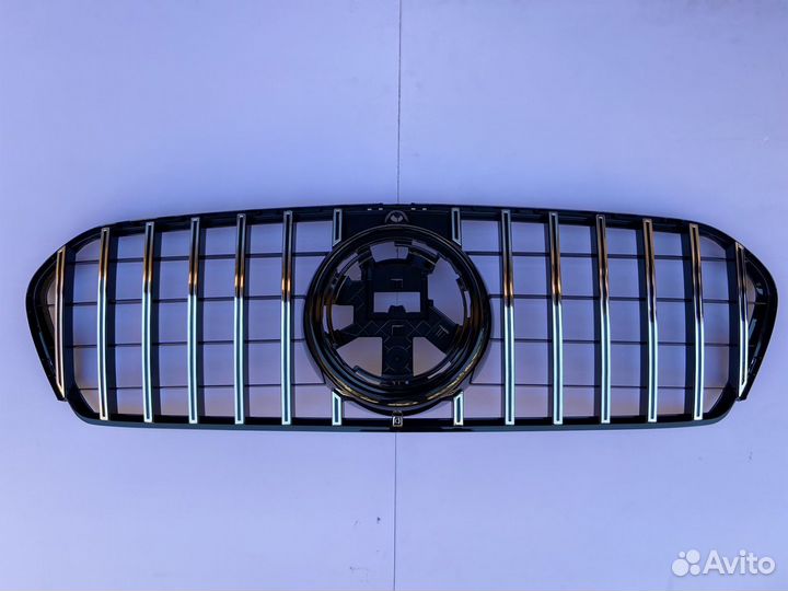 Решетка радиатора GT на Mercedes GLE167 хром