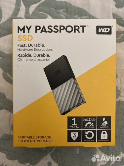 Внешний SSD 1024 GB Western Digital USB Type-C