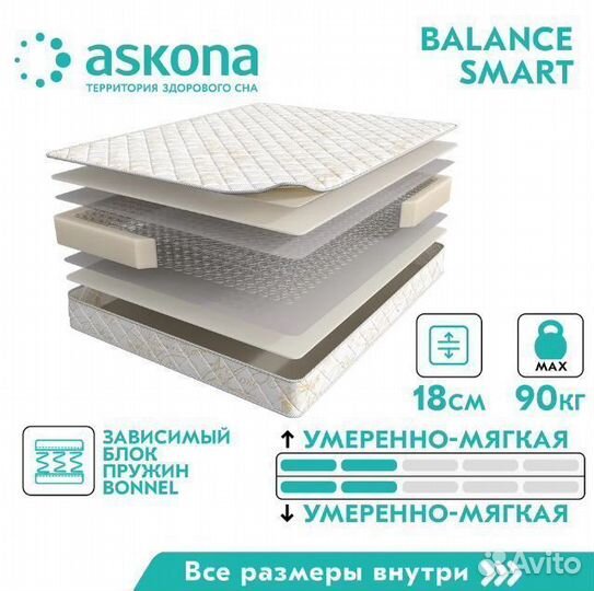 Матрас Аскона Balance Smart 160х190